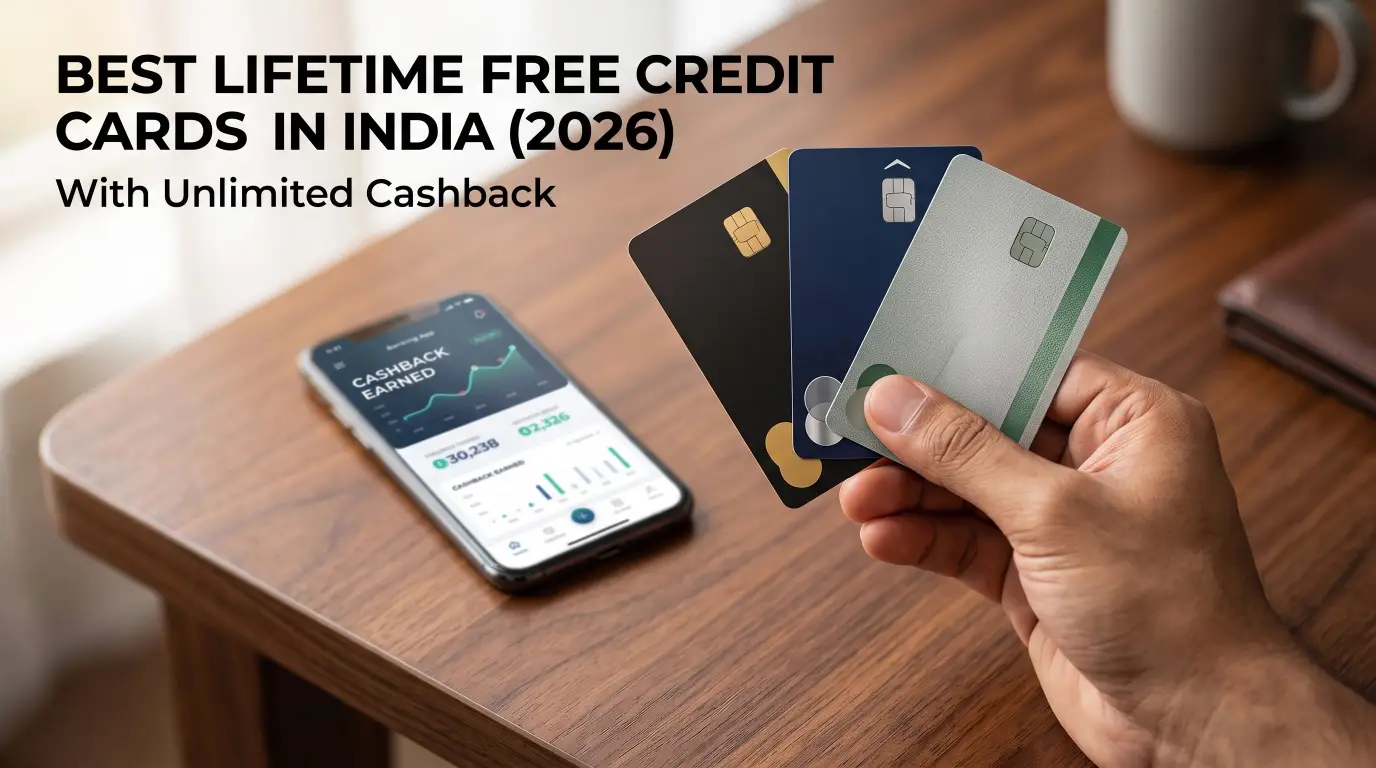 Best Lifetime Free Credit Cards in India (2026) With Unlimited Cashback