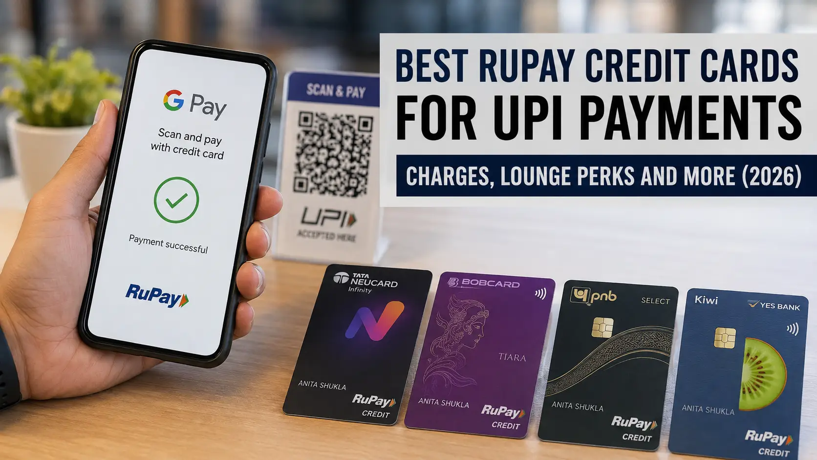 Best RuPay Credit Cards for UPI Payments